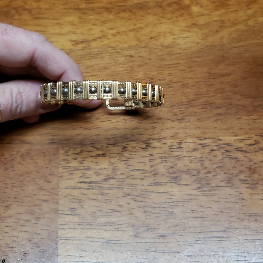 Metal weave bracelet